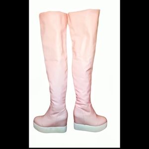 Vintage bratz doll pink thigh high platforms boots
